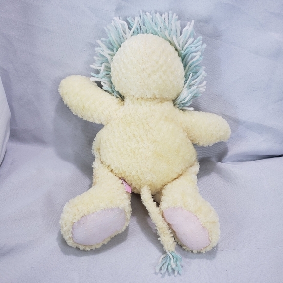 First & Main Baby Yellow Lion Plush Stuffed Toy Terry Fleece Textured 14 Inch - Picture 6 of 9